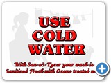 Sanitized Water allows you to wash in cold water with confidence that your clothes are germ free